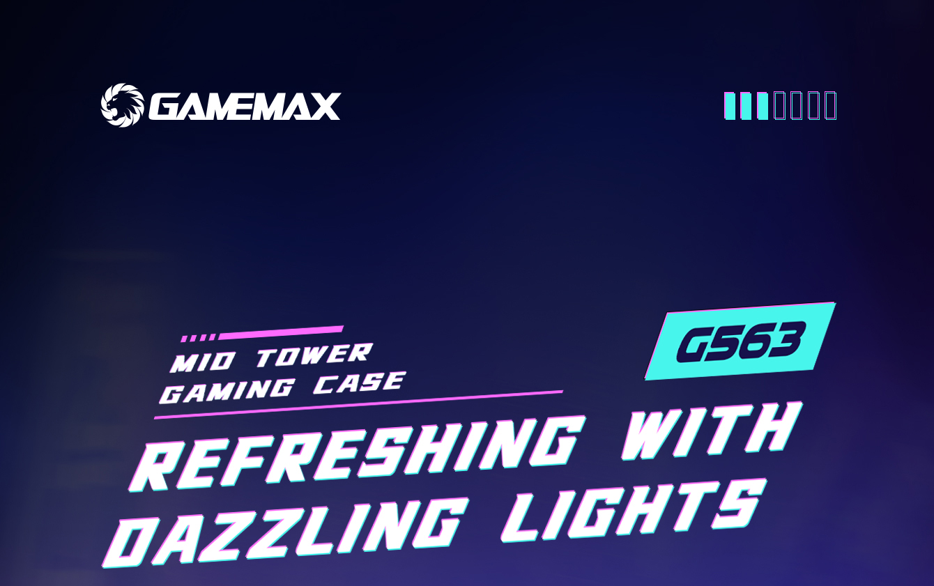 Gamemax G563 Black Steel ATX Tower Computer Case